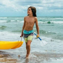 Pelican Sport Combo - 2 Solo Kids Kayaks With Paddles - Yellow/Blue -Rowing-Pelican Sport Combo Solo Jaune Bleu Poignee LS2