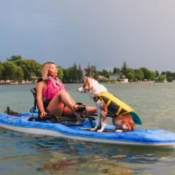 Pelican Sport Getaway 110 HDII Recreational Pedal Kayak 12 Pelican Sport Getaway 110 HDII Recreational Pedal Kayak -Rowing-Pelican Sport Kayak MHP10P101 GETAWAY Dog LS